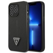 Guess GUHCP14LPSATLK iPhone 14 Pro 6.1&quot; black/black hardcase SaffianoTriangle Logo, Guess