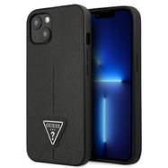 Guess GUHCP14MPSATLK iPhone 14 Plus 6,7 &quot;black / black hardcase SaffianoTriangle Logo, Guess