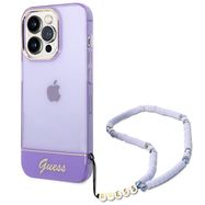 Guess GUHCP14XHGCOHU iPhone 14 Pro Max 6.7&quot; purple/purple hardcase Translucent Pearl Strap, Guess