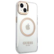 Guess GUHMP14MHTRMD iPhone 14 Plus 6.7 &quot;gold / gold hard case Metal Outline Magsafe, Guess