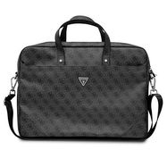 Guess Saffiano 4G Triangle Logo bag for a 16&#39;&#39; laptop - black, Guess