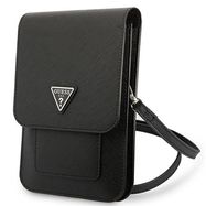 Guess Handbag GUWBSATMBK black / black Saffiano Triangle, Guess