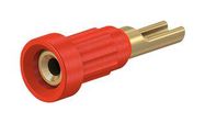 SOCKET, 1MM, RED