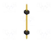 Connector: pin strips; pin header; male; PIN: 1; 3A; 100V; THT; 2mm FISCHER ELEKTRONIK