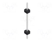 Connector: pin strips; pin header; male; PIN: 1; 3A; 100V; THT; 2mm FISCHER ELEKTRONIK