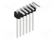 Connector: pin strips; pin header; male; PIN: 6; 1.5A; 125V; THT FISCHER ELEKTRONIK