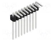 Connector: pin strips; pin header; male; PIN: 9; 1.5A; 125V; THT FISCHER ELEKTRONIK