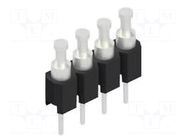 Connector: pin strips; pin header; PIN: 4; soldering,THT; 1.5A; 60V FISCHER ELEKTRONIK