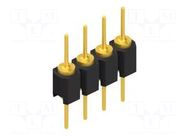 Connector: pin strips; pin header; male; PIN: 4; THT; 1.5A; 60V; 1x4 FISCHER ELEKTRONIK