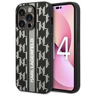 Karl Lagerfeld KLHCP14LPGKLSKG iPhone 14 Pro 6.1 &quot;hardcase gray / gray Monogram Stripe, Karl Lagerfeld