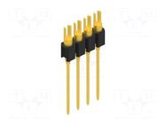 Connector: pin strips; pin header; PIN: 4; soldering,THT; 1.5A; 60V FISCHER ELEKTRONIK