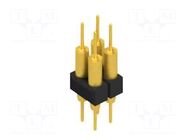 Connector: pin strips; pin header; male; PIN: 4; THT; 1.5A; 60V; 2x2 FISCHER ELEKTRONIK