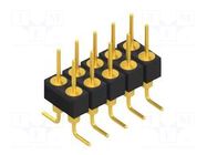 Connector: pin strips; pin header; male; PIN: 10; 1.5A; 60V; SMT FISCHER ELEKTRONIK