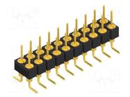 Connector: pin strips; pin header; male; PIN: 20; 1.5A; 60V; SMT FISCHER ELEKTRONIK