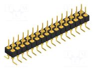Connector: pin strips; pin header; male; PIN: 32; 1.5A; 60V; SMT FISCHER ELEKTRONIK
