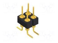 Connector: pin strips; pin header; male; PIN: 4; SMT; 1.5A; 60V; 2x2 FISCHER ELEKTRONIK