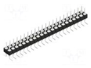 Connector: pin strips; pin header; male; PIN: 44; 1.5A; 60V; SMT FISCHER ELEKTRONIK