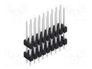 Connector: pin strips; pin header; male; PIN: 18; 3A; 250V; THT; 2x9 FISCHER ELEKTRONIK