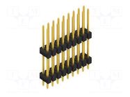 Connector: pin strips; pin header; male; PIN: 18; 3A; 250V; THT; 2x9 FISCHER ELEKTRONIK