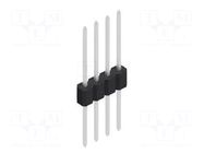Connector: pin strips; pin header; male; PIN: 4; 1.5A; 125V; THT FISCHER ELEKTRONIK