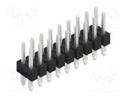 Connector: pin strips; pin header; male; PIN: 18; 3A; 250V; THT; 2x9 FISCHER ELEKTRONIK