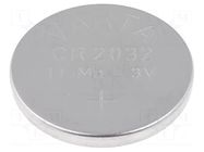 Battery: lithium; CR2032,coin; 3V; 230mAh; non-rechargeable VARTA MICROBATTERY