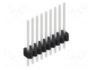 Connector: pin strips; pin header; male; PIN: 9; 1.5A; 125V; THT FISCHER ELEKTRONIK