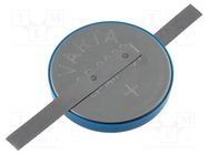 Battery: lithium; CR2032,coin; 3V; non-rechargeable; Ø20x3.2mm VARTA MICROBATTERY