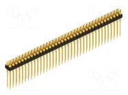 Connector: pin strips; pin header; PIN: 74; MK 208; 1.5A; 60V; 2x37 FISCHER ELEKTRONIK