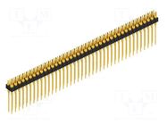 Connector: pin strips; pin header; PIN: 80; MK 208; 1.5A; 60V; 2x40 FISCHER ELEKTRONIK