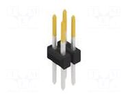 Connector: pin strips; pin header; male; PIN: 4; SL 2; 3A; 250V; THT FISCHER ELEKTRONIK