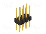 Connector: pin strips; pin header; male; PIN: 8; SL 2; 3A; 250V; THT FISCHER ELEKTRONIK