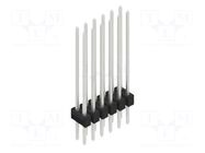 Connector: pin strips; pin header; male; PIN: 12; SL 2; 3A; 250V; THT FISCHER ELEKTRONIK