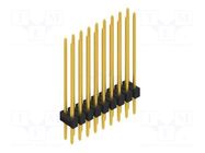 Connector: pin strips; pin header; male; PIN: 18; SL 2; 3A; 250V; THT FISCHER ELEKTRONIK