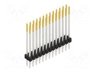 Connector: pin strips; pin header; male; PIN: 26; SL 2; 3A; 250V; THT FISCHER ELEKTRONIK