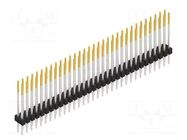 Connector: pin strips; pin header; male; PIN: 64; SL 2; 3A; 250V; THT FISCHER ELEKTRONIK