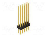 Connector: pin strips; pin header; male; PIN: 10; SL 2; 3A; 250V; THT FISCHER ELEKTRONIK