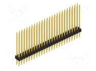 Connector: pin strips; pin header; male; PIN: 50; SL 2; 3A; 250V; THT FISCHER ELEKTRONIK