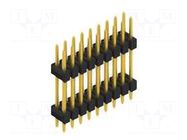 Connector: pin strips; pin header; male; PIN: 18; 3A; 250V; THT; 2x9 FISCHER ELEKTRONIK