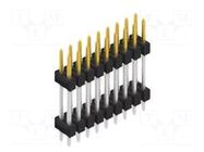 Connector: pin strips; pin header; male; PIN: 18; 3A; 250V; THT; 2x9 FISCHER ELEKTRONIK