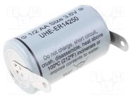 Battery: lithium; 1/2AA; 3.6V; 1200mAh; non-rechargeable ULTRALIFE