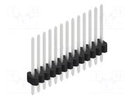 Connector: pin strips; pin header; male; PIN: 13; 1.5A; 125V; THT FISCHER ELEKTRONIK