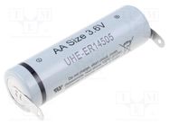 Battery: lithium; 14505; 3.6V; 2000mAh; non-rechargeable ULTRALIFE