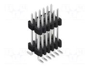 Connector: pin strips; pin header; male; PIN: 12; SMT; 1.5A; 125V FISCHER ELEKTRONIK