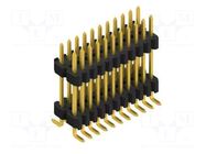 Connector: pin strips; pin header; male; PIN: 22; SMT; 1.5A; 125V FISCHER ELEKTRONIK