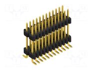 Connector: pin strips; pin header; male; PIN: 24; SMT; 1.5A; 125V FISCHER ELEKTRONIK