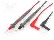 Test leads; Urated: 1kV; Inom: 10A; Len: 1.5m; test leads x2 FLUKE