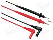 Test leads; Urated: 1kV; Inom: 10A; Len: 1.5m; test leads x2; Ø: 2mm FLUKE