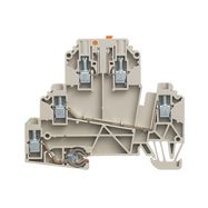 Test-disconnect terminal, Screw connection, 2.5 mm², 500 V, 24 A, Pivoting, Cross-disconnect: without, Integral test socket: No, TS 35, dark beige Weidmuller