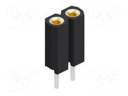 Connector: pin strips; socket; female; PIN: 2; BL 5; 3A; 150V; THT FISCHER ELEKTRONIK